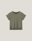 Oncourt Crop WPC T-shirt - Army