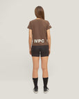 Oncourt Crop WPC T-Shirt - Espresso