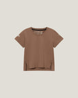 Oncourt Crop WPC T-Shirt - Espresso