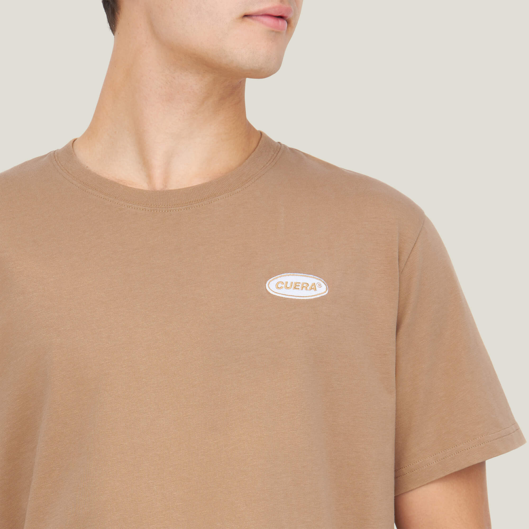 Relaxed Oversize Offcourt T-Shirt P - Brown