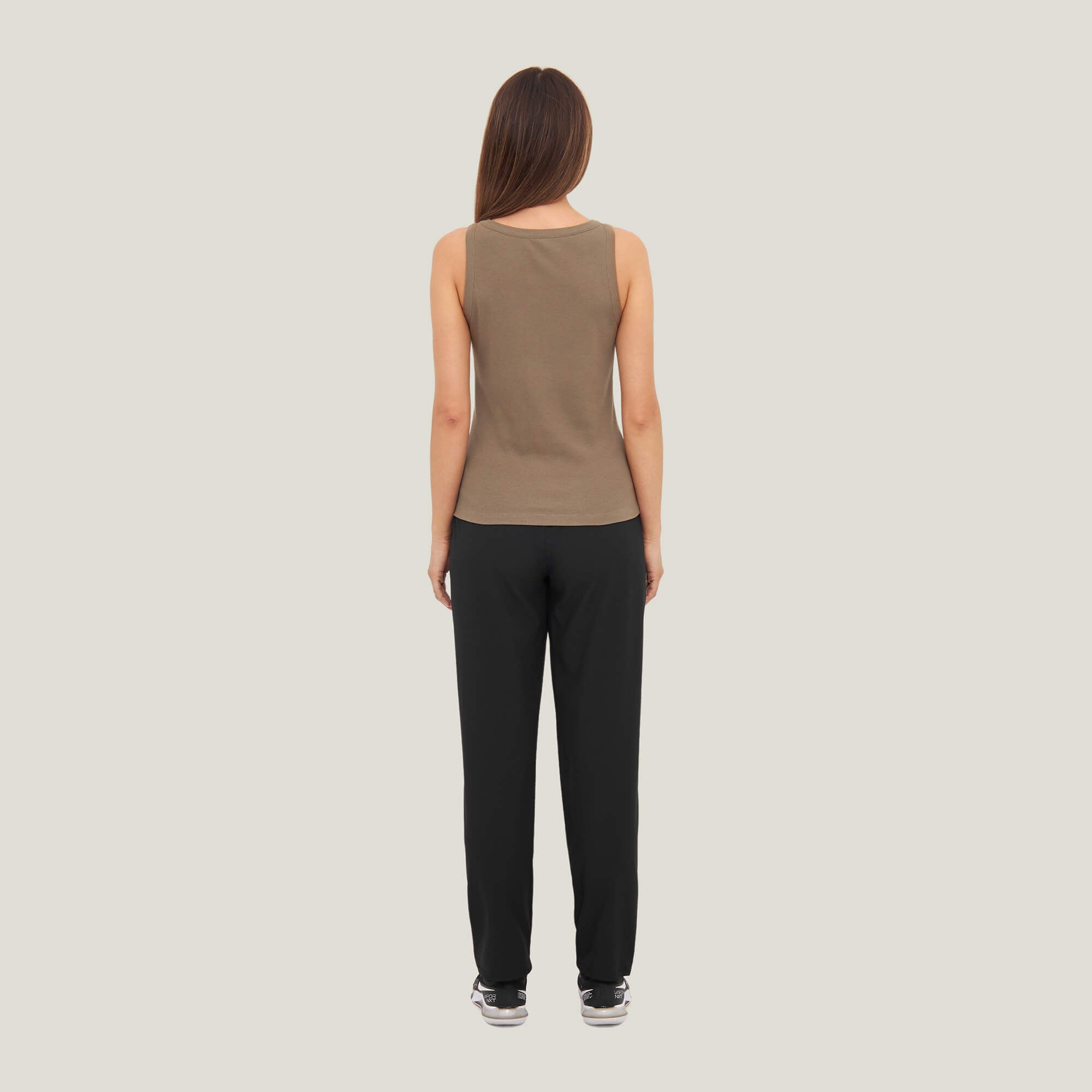 Active Rib Tank Top - Walnut