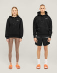 Relaxed Heavy Offcourt Hoodie - Zwart