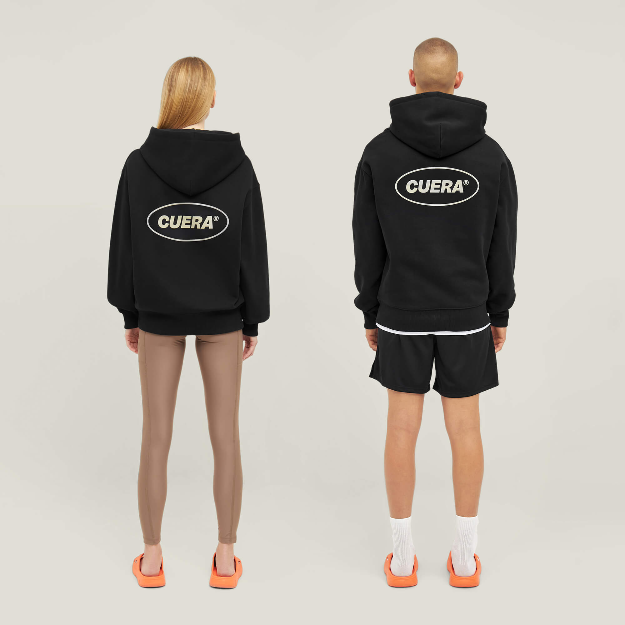 Relaxed Heavy Offcourt Hoodie - Zwart