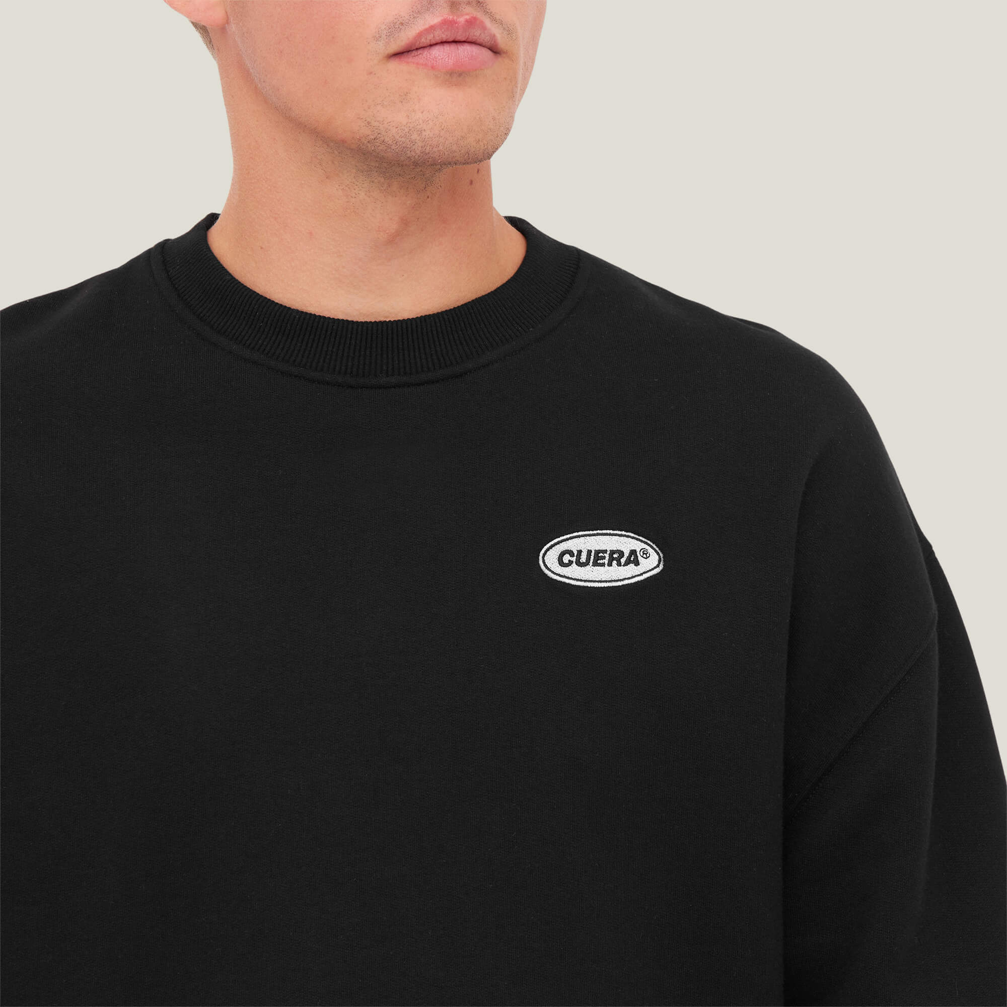 Relaxed Offcourt Crew P - Black